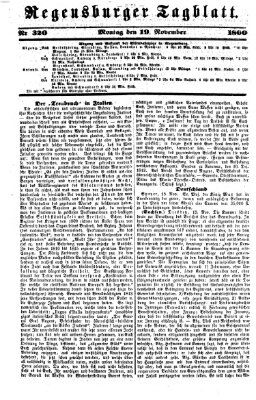 Regensburger Tagblatt Montag 19. November 1860