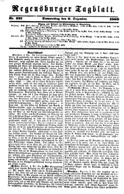 Regensburger Tagblatt Donnerstag 6. Dezember 1860