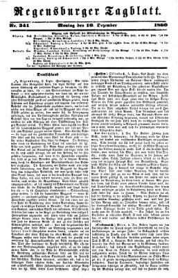 Regensburger Tagblatt Montag 10. Dezember 1860