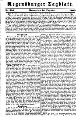 Regensburger Tagblatt Montag 24. Dezember 1860