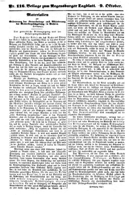 Regensburger Tagblatt Dienstag 9. Oktober 1860