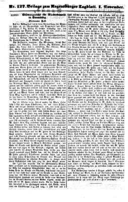 Regensburger Tagblatt Donnerstag 1. November 1860