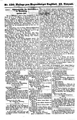 Regensburger Tagblatt Dienstag 13. November 1860