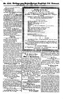 Regensburger Tagblatt Samstag 24. November 1860