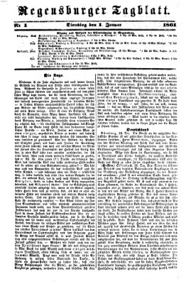 Regensburger Tagblatt Dienstag 1. Januar 1861