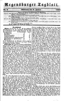 Regensburger Tagblatt Mittwoch 2. Januar 1861