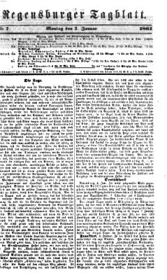 Regensburger Tagblatt Montag 7. Januar 1861