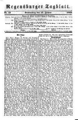 Regensburger Tagblatt Donnerstag 17. Januar 1861