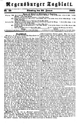 Regensburger Tagblatt Dienstag 22. Januar 1861