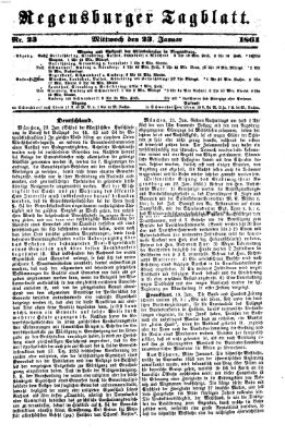 Regensburger Tagblatt Mittwoch 23. Januar 1861