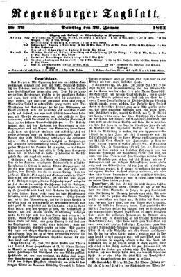 Regensburger Tagblatt Samstag 26. Januar 1861