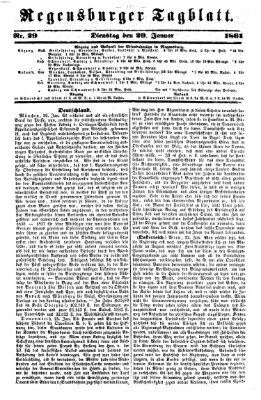 Regensburger Tagblatt Dienstag 29. Januar 1861