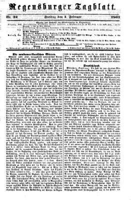 Regensburger Tagblatt Freitag 1. Februar 1861