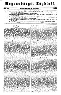 Regensburger Tagblatt Dienstag 5. Februar 1861