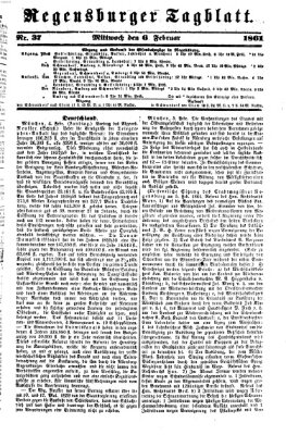 Regensburger Tagblatt Mittwoch 6. Februar 1861