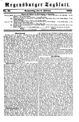 Regensburger Tagblatt Donnerstag 7. Februar 1861