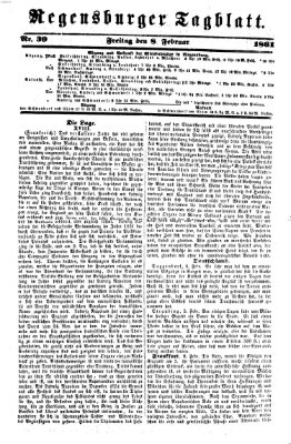 Regensburger Tagblatt Freitag 8. Februar 1861