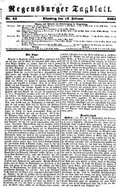 Regensburger Tagblatt Dienstag 12. Februar 1861