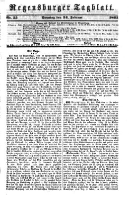 Regensburger Tagblatt Sonntag 24. Februar 1861