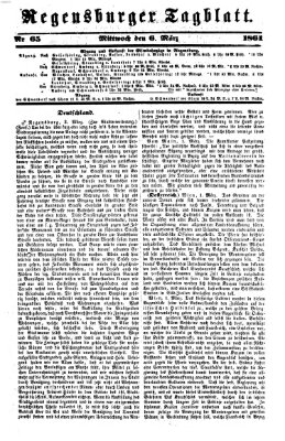 Regensburger Tagblatt Mittwoch 6. März 1861