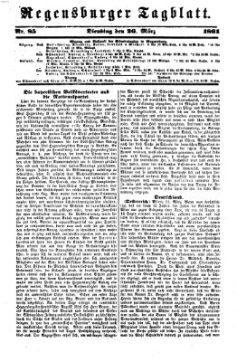 Regensburger Tagblatt Dienstag 26. März 1861