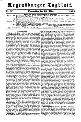 Regensburger Tagblatt Donnerstag 28. März 1861