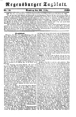 Regensburger Tagblatt Samstag 30. März 1861