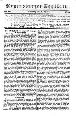 Regensburger Tagblatt Dienstag 2. April 1861