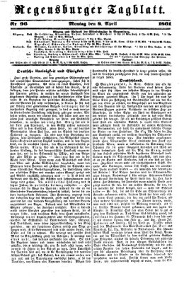 Regensburger Tagblatt Montag 8. April 1861