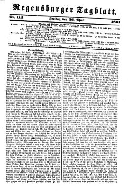 Regensburger Tagblatt Freitag 26. April 1861