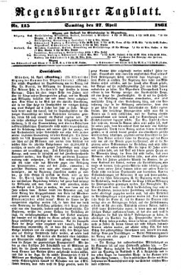 Regensburger Tagblatt Samstag 27. April 1861