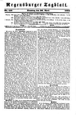 Regensburger Tagblatt Dienstag 30. April 1861