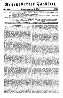 Regensburger Tagblatt Donnerstag 2. Mai 1861