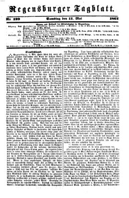 Regensburger Tagblatt Samstag 11. Mai 1861