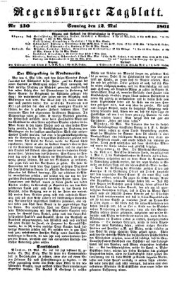 Regensburger Tagblatt Sonntag 12. Mai 1861