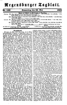 Regensburger Tagblatt Donnerstag 23. Mai 1861