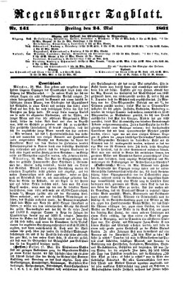 Regensburger Tagblatt Freitag 24. Mai 1861