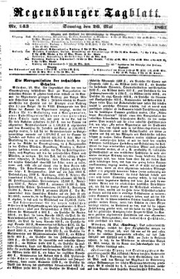 Regensburger Tagblatt Sonntag 26. Mai 1861