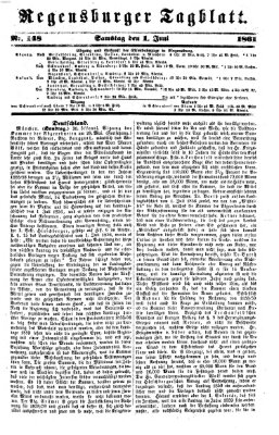 Regensburger Tagblatt Samstag 1. Juni 1861