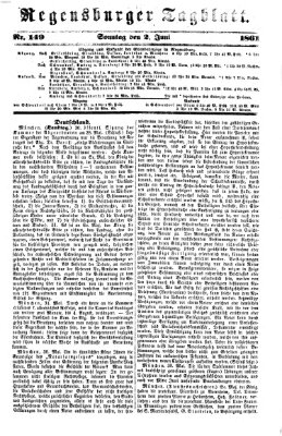 Regensburger Tagblatt Sonntag 2. Juni 1861