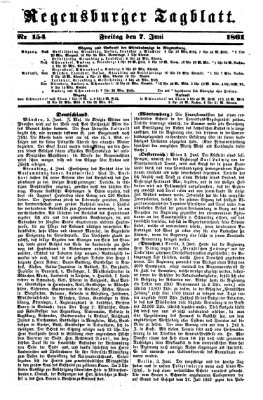 Regensburger Tagblatt Freitag 7. Juni 1861