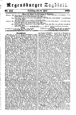 Regensburger Tagblatt Samstag 8. Juni 1861