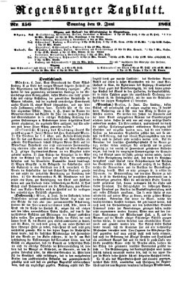 Regensburger Tagblatt Sonntag 9. Juni 1861