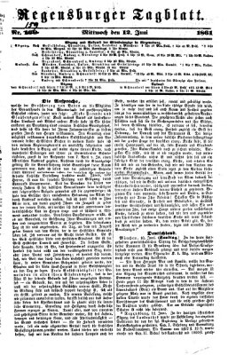 Regensburger Tagblatt Mittwoch 12. Juni 1861