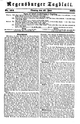 Regensburger Tagblatt Montag 17. Juni 1861