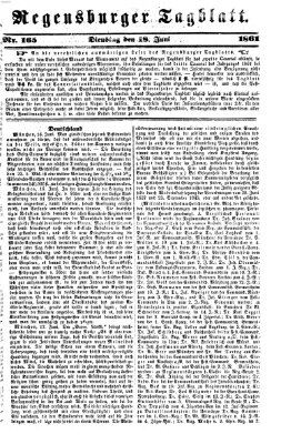 Regensburger Tagblatt Dienstag 18. Juni 1861