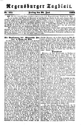 Regensburger Tagblatt Freitag 28. Juni 1861