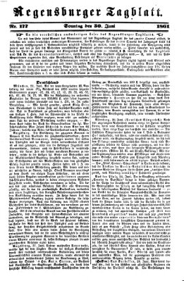 Regensburger Tagblatt Sonntag 30. Juni 1861