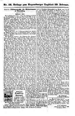 Regensburger Tagblatt Dienstag 19. Februar 1861