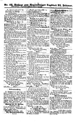 Regensburger Tagblatt Donnerstag 21. Februar 1861